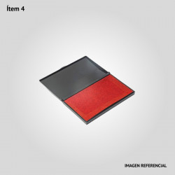 Almohadilla para tinta - Color rojo - 11x7cm