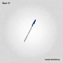 Bolígrafo común  - Azul