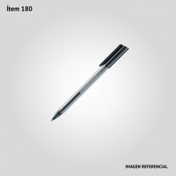 Bolígrafo común punta fina - Negro