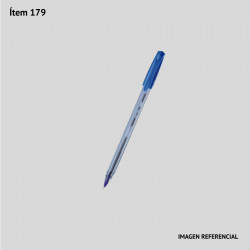Bolígrafo común punta fina - Azul
