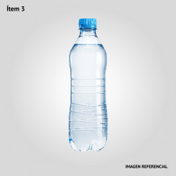 Agua mineral sin gas en botella de 1 litro