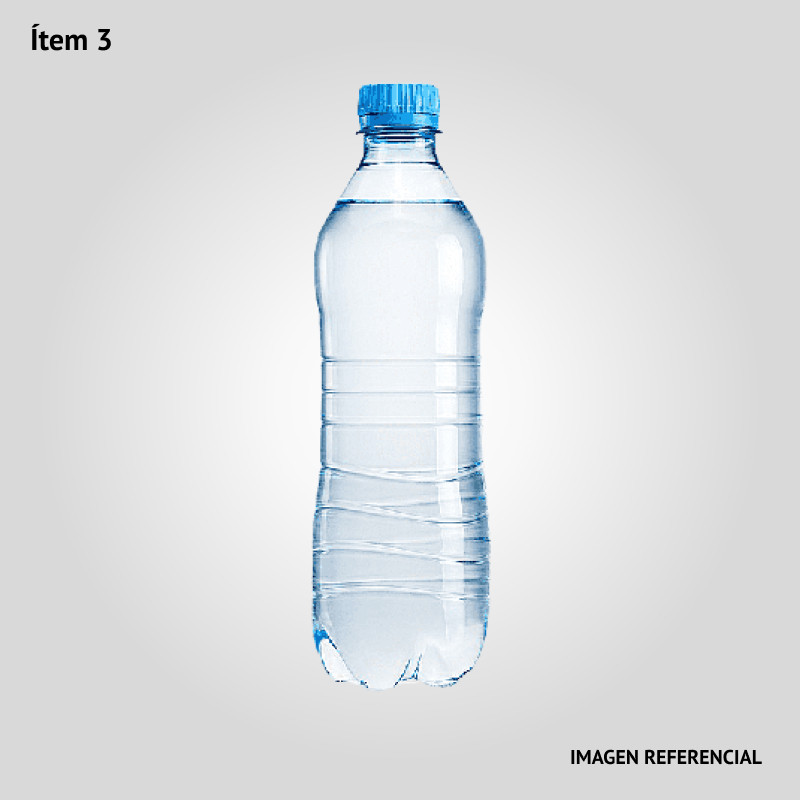 Agua mineral sin gas en botella de 1 litro