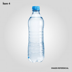 Agua mineral con gas en botella de 1 litro