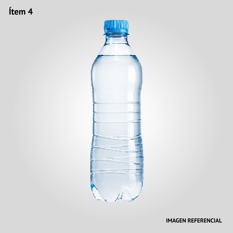 Agua mineral con gas en botella de 1 litro