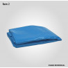 Bolsas para residuos comunes de 40 litros - Color celeste