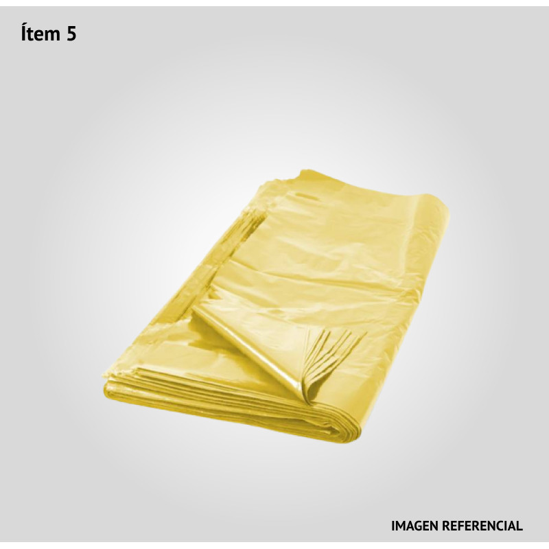 Bolsas para residuos comunes de 60 litros - Color amarillo